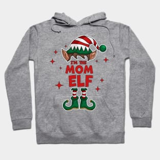 The Mom Elf - Funny Christmas Matching Family Group Xmas Hoodie